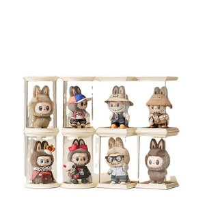 Chất lượng cao PS + PET nhựa labu mù hộp hiển thị trường hợp 360 ° trong suốt đứng 5.16x5.16x8.31 inch chống bụi Stackable đồ chơi - Product Image 1