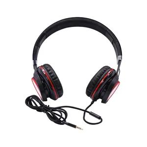 Sıcak satış üzerinde kulaklıklar Hifi stüdyo Dj kulaklık kablolu monitör müzik oyun kulaklığı kulaklık telefon bilgisayar Pc için Mic ile