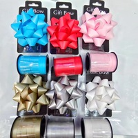 Fleur étoilée 3D laminée mate, ruban adhésif décoratif pour cadeaux de Noël