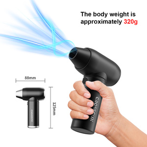 CROSSCUN มินิเจ็ทโบลเวอร์ 100000RPM แรงดันลม 100 กรัม พัดลมเทอร์โบแบบพกพา ตัวเครื่องอะลูมิเนียมอัลลอยด์ กำจัดฝุ่น เป่าหิมะ - Product Image 5