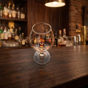 Verres à pied artisanaux haut de gamme soufflés à la main avec sculpture 3D pour bars, hôtels et salons de luxe - Product Image 6