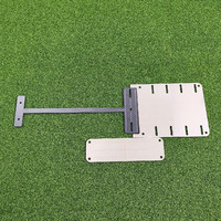 SwingPerfect Golf Mini Golf Putting Mirror Set 3-Piece Steel Double Sided Shoulder Mirror Carbon Fiber H Alat Bantu Latihan