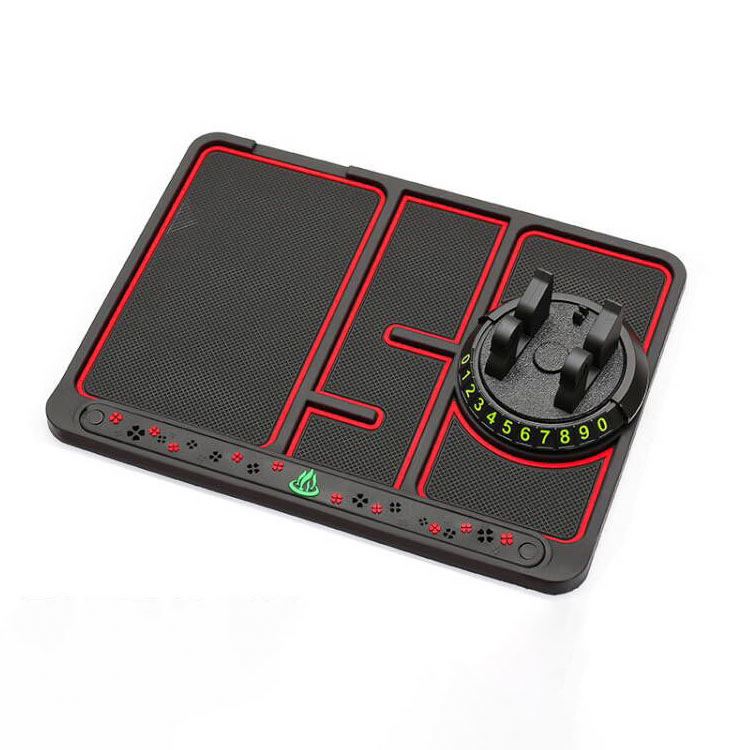 Новинка 2023, автомобильный держатель для телефона с поворотом на 360 градусов с номером временной парковки, нескользящая подкладка для телефона для автомобиля 4 в 1