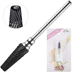 Foret multifonction professionnel amélioré 5-en-1, taille de tige 3/32 po - (Noir, 2X grossier à 2X fin) - Foret en tungstène de tailles variées - Product Image 4