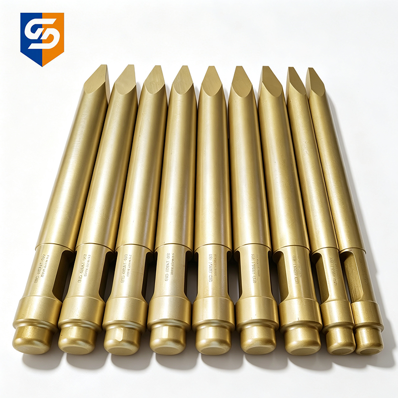 High Strength Hydraulic Breaker Hammer Chisel Rod-Durable & Wear ...