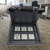 Tomacorriente Empotrable para Suelo DT-6, 8 Módulos, 45*45, con Puertos de Alimentación y CAT6 RJ45 para Edificios de Oficinas