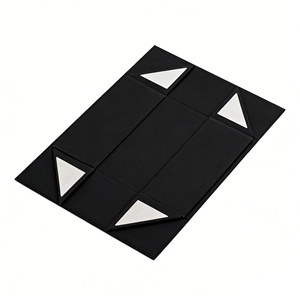 Wholesale Eco-Friendly <b>Magnetic</b> Packaging Gift <b>Boxes</b> Handle Custom Black Paperboard Sponge Matt Lamination for Sport Cards - Product Image 2