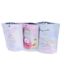 Pochette en plastique laminé aluminium réutilisable personnalisée à fermeture éclair debout Sacs d'emballage en mylar pour bonbons et jouets Cadeau d'emballage
