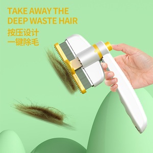 <b>Cat</b> and dog comb, detangling and loose hair removal tool, pet self-cleaning comb, long hair <b>massager</b>, knot-removing and <b>cat</b> - Product Image 1