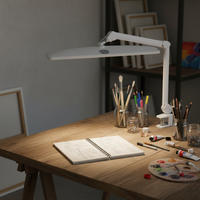 Lámpara de Escritorio LED con Control Táctil, Atenuable, para el Cuidado de los Ojos, Ideal para Oficina en Casa, Taller, Estudio, Lectura, Manualidades, Costura y Trabajo con Computadora