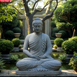 <span class=keywords><strong>Statua</strong></span> <span class=keywords><strong>di</strong></span> Buddha in marmo <span class=keywords><strong>di</strong></span> <span class=keywords><strong>pietra</strong></span> da giardino - Product Image 2