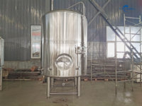 Système de Fermentation réfrigéré en acier inoxydable 5BBL 500L 5HL réservoir de bière lumineux