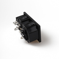 Conector de entrada de corriente alterna C14 macho y hembra con fusible, 3 pines, 5 salidas, latón industrial, ¡gran oferta!