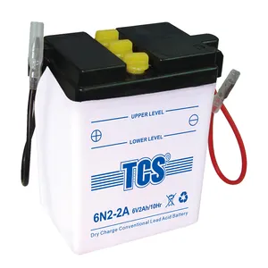 Baterías recargables para motocicleta, baterías de plomo ácido TCS 6V Agm