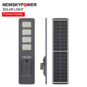 Lampes solaires 100W 120W pour l'extérieur Lampe de rue intelligente à LED haute luminosité Lampes de rue robustes solaires avec télécommande - Product Image 3