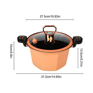 Mitcmolard Factory Direct 2026 Tendance : Cocotte antiadhésive en fonte à micro-pression, design citrouille, pour cuisinières à induction et à gaz - Product Image 2