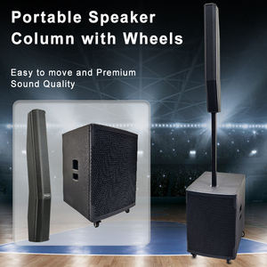 Nouvelle conception pratique de roue 15 pouces haut-parleurs professionnels Dsp extérieur intérieur Dj scène Active Array colonne haut-parleur système pa - Product Image 2