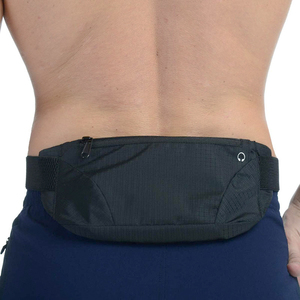 Sac banane de sport personnalisé en nylon imperméable avec fermeture éclair, respirant et réglable, pour téléphone, idéal pour la course à pied, vente en gros directe usine - Product Image 4