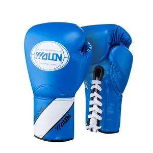 Wolon بالجملة مخصص عادي خمر جلد الملاكمة التدريب قفازات عالية الجودة الرجال قفازات ملاكمة