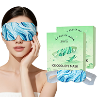 Masker Mata Hidrogel Dingin dengan Tali Elastis Mengandung Bubuk Herbal untuk Meredakan Sindrom Mata Kering dan Kelelahan Mata