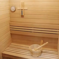 Cabina de Sauna de Vapor Portátil con Panel de Control Computarizado, Moderna, para Uso Doméstico, con Infrarrojos Lejanos, de Madera de Hemlock Sólida, en Oferta