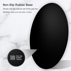 Tapis de souris de jeu rond avec bord lisse Base en silicone antidérapante PC Portable <span class=keywords><strong>Bureau</strong></span> <span class=keywords><strong>Gamer</strong></span> Accessoires en stock - Product Image 5