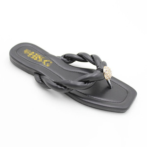 Sandales décontractées tissées à lanières pour femmes, style tong, respirantes, prix d'usine, vente chaude, mode et loisirs - Product Image 4