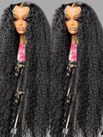 Wig Rambut Asli Manusia 40 50 Inch HD 13x6 Deep Wave Lace Frontal, Wig Rambut Asli Manusia Brazilian 13x4 Water Wave Curly Lace Front untuk Wanita, Kepadatan 300
