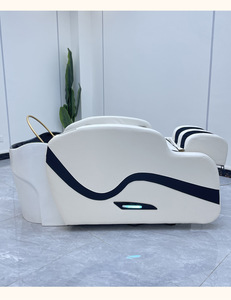 Beauty Salon Head Spa Hair Washing Chair Automatic Electric Massage Shampoo <b>Bed</b> Ceramic Basin with Steamer in Stock - Product Image 2