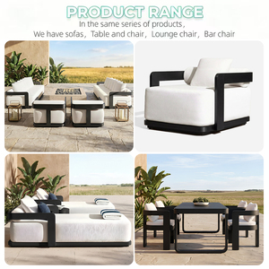 Set di Divani da Esterno in <span class=keywords><strong>Alluminio</strong></span> per Hotel e Resort di Lusso, Moderno ed Ecologico, Impermeabile, Arredamento da <span class=keywords><strong>Giardino</strong></span> per Hotel - Product Image 6