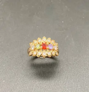 แหวนชุบทอง18K สำหรับผู้หญิง2023ยอดนิยมดีไซน์ใหม่
