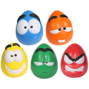 Pelota Antiestrés Personalizada de Alta Calidad al por Mayor 2025, Pelota Antiestrés con Diseño de Hombre Enojado, Juguete Antiestrés - Product Image 1