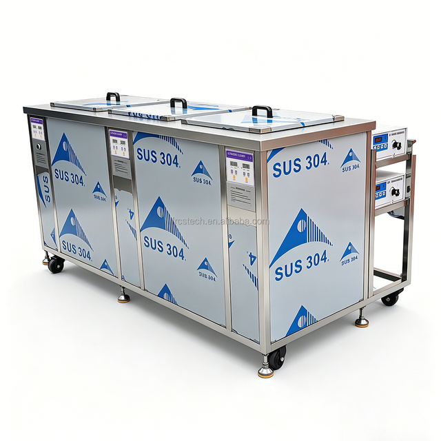 Customization 3 Tanks Bath Filter Professional Ultrasonic Cleaning Machine Ultrasound Precise Ultra Sonic Cleaner