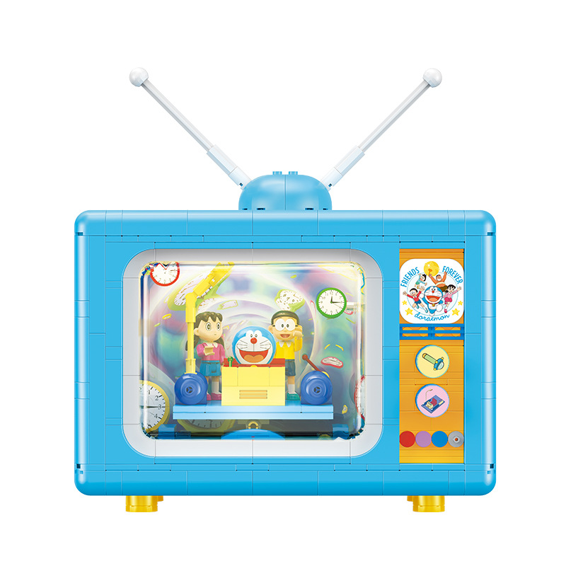 ドラえもん　TV ビルディングブロックおもちゃセット 新着組み立てBalodyMOC互換タイムマシンミニブリックおもちゃ