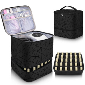 Hot Selling <strong>Nail</strong> Polish Organizer Bag Holds 30 Bottles <strong>Nail</strong> Polish &amp; <strong>Nail</strong> Lamp <strong>Nail</strong> Kit Bag for <strong>Nail</strong> <strong>Stuff</strong> &amp; Manicure Tools - Product Image 3