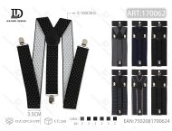 Bretelle da Uomo Fantasia Larghezza 3,5 cm con Fibbia in Lega Stampa a Trasferimento Termico - Product Image 1