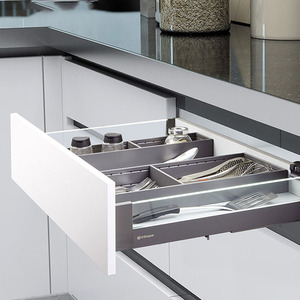 Unihopper <b>Storage</b> <b>Drawers</b> Bottom Rail Full Pull Out Space Saving Rectangular PP Plastic Bolt Inserting Type - Product Image 2