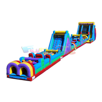 Châteaux gonflables commerciaux d'extérieur, maison de rebond pour fêtes, jeu pour adultes et enfants, parcours d'obstacles gonflable amusant pour enfants