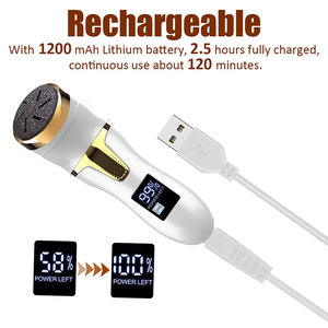 Éliminateur électrique de callosités de pieds LCD USB Rechargeable épurateur de pieds peau morte dure <span class=keywords><strong>Machine</strong></span> professionnelle de suppression de callosités sous vide - Product Image 6