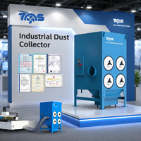 Collecteur de poussière à cartouche 380V, équipement de filtration industriel avec conception modulaire, installation facile, système d'élimination de la poussière
