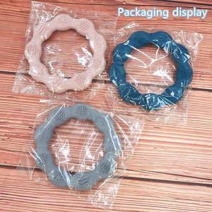 Worthbuy — <span class=keywords><strong>anneau</strong></span> <span class=keywords><strong>de</strong></span> <span class=keywords><strong>dentition</strong></span> en Silicone, qualité alimentaire, pièces pour bébés, pendentifs, jouet Molar, fleur, pour nourrissons - Product Image 5