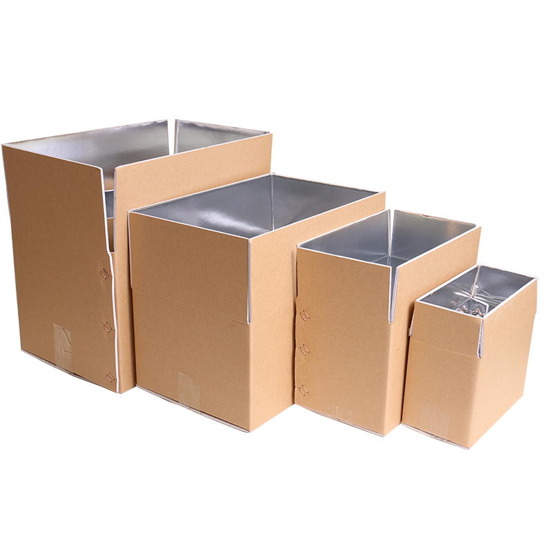 Custom Thermal Insulation Aluminium Carton Paper Box for Food Shipping Frozen Food Carton Box