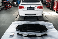 Vari-s Style fibre de carbone E93 M3 pare-chocs arrière diffuseur plaque inférieure pour BMW E93 E92 M3 2008 - 2013 personnalisé