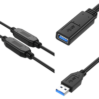 Premium 10M/20M/25M/30M USB 2.0/3.0 câble d'extension connecteurs métalliques nickelés Durable M F USB imprimantes Scanners tresse