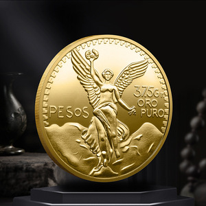 Popular Mexican Eagle Snake Commemorative Coin Collection Gift Round Metal Statue of Liberty Coin Stamping Technique