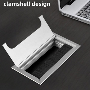 Cubierta Rectangular de Aleación de Aluminio para Cables, Organizador de Cables para Oficina Moderna, Hogar, Escuela y Sala de Estar - Product Image 2