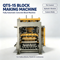 Machine à fabriquer des pavés entièrement automatique QT5-15, machine à fabriquer des briques en terre cuite, machine à fabriquer des blocs de construction pour les projets d'infrastructure