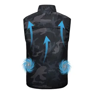 Koelvest Voor Mensen Kleding Jas Met Fans Leverancier Stand-Up Kraag Verkoop Prijs Effectieve Body Cooling Vest
