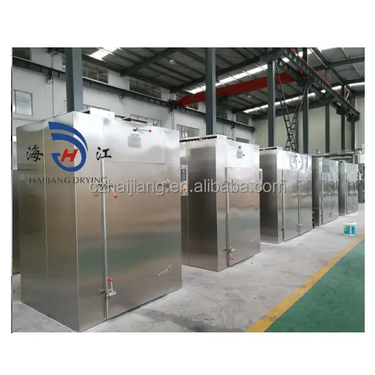 Industrial Chili Pepper Drying Machine Cogumelo Ginger Cúrcuma Vegetal Dehydrator Hot Air Tray Dryer com baixo preço