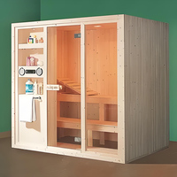 Outlet pabrik Sauna, kaca uap kering pribadi ruang sauna dengan audio WIFI, tungku listrik opsional pemanas inframerah